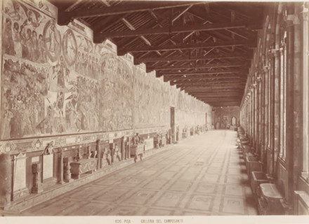 Galleria del Camposanto, Corridor in the Camposanto in Pisa, Italy, Pisa, photograph, number: '1020