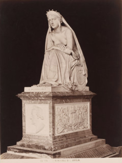 L'Inconsolabile di L. Bartolini, Statue of the Inconsolable after L. Bartolini, Pisa, photograph,