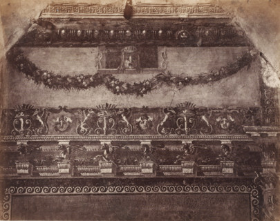 Photo reproduction of a fresco in Pompeii, Italy, photograph, reproduction, number: '70.', number: