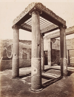 Remains of a shop in Pompeii, Italy, photograph, number: '10', number: '34.', inscription: 'Pompei