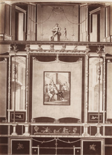 Photo reproduction of a fresco in Pompeii, Italy, photograph, reproduction, number: '84.', number: