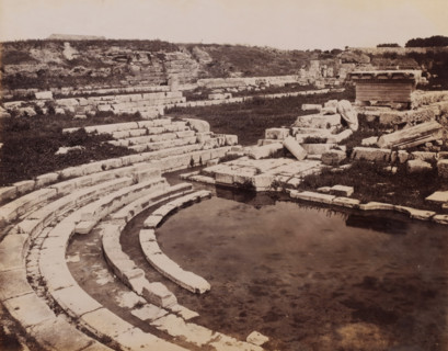Siracuse Bagno di Diana, View of the ruins of the Bagno di Diana in Syracuse, Sicily, photograph,