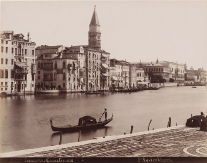 Imboccatura, Grand Canal, View of the entrance to the Grand Canal in Venice, photograph,