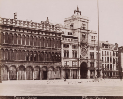 Torre dell Orologio, St. Mark's Square with the Torre dell'Orologio in Venice, photograph,