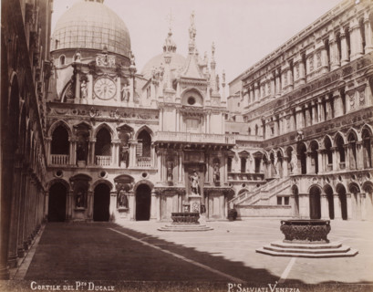Cortile of the Doge's Palace in Venice, Cortile del P:zo Ducale, photograph, photographer: Paolo