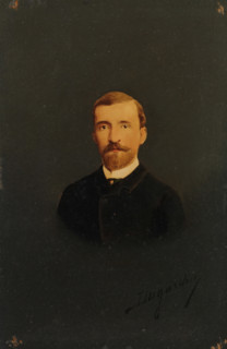 Portrait of an unknown man, photograph, inscription: 'Dugardin', inscription: 'Ma... parterre?,