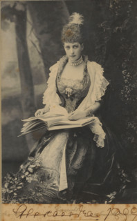 Portrait of Alexandra, Princess of Wales, frame, photograph, address: '52 Gower Street London',