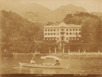 Villa Carlotta, Villa Carlotta on Lake Como, Tremezzo, Italy, photograph, publisher: Bosetti, 1851