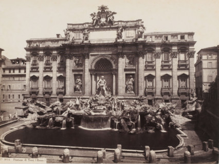 Fontana di Trevi (Roma), View of the Trevi Fountain in Rome, Italy, photograph, number: 'No 1044.',