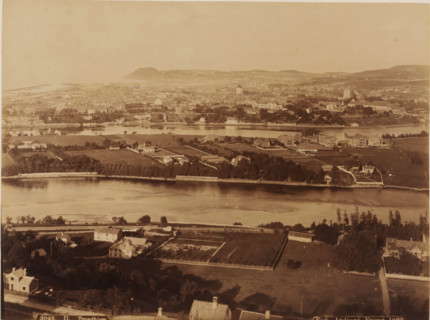 Trondhiem, View of Trondheim and the Nidelva, photograph, number: '3049.', inscription: 'Eneret',