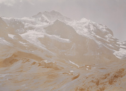 Kleine Scheidegg, View of the Kleine Scheidegg in the Bernese Alps, photograph, number: '3678.',
