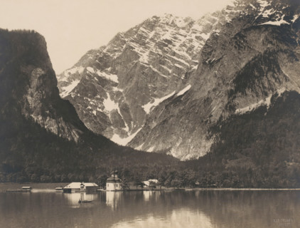 St. Bartholomew's Church on the western shore of the Königssee near Berchtesgaden, in the