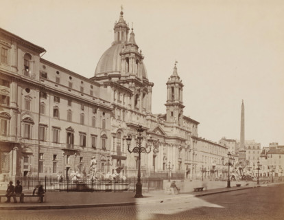 Piazza Navona, View of the Piazza Navona in Rome, Italy, Roma, photograph, number: '12-', number: