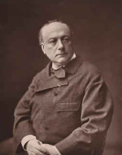 Théodore de Banville, Portrait of Théodore de Banville, page, photomechanical print, inscription: