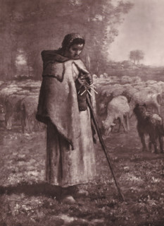 Reproduction of Retour des champs by Jean-François Millet, Retour des champs, reproduction, page,