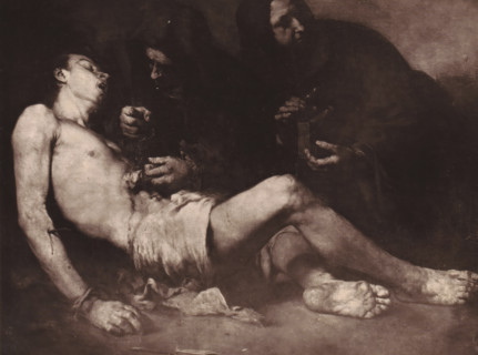 Saint Sebastien, Reproduction of Saint Sebastien by Théodule Augustin Ribot, reproduction, page,