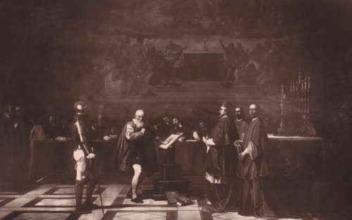 Reproduction of Galilée devant le Saint-Office by Joseph-Nicolas Robert-Fleury, Galilée devant le