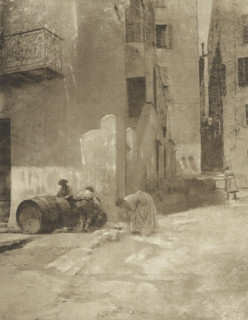 Street corner in Menton, Coin de rue, à Menton, photomechanical print, photographer: Robert