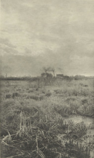 Gladden and Bent', Heathland landscape, photomechanical print, photographer: Alfred Horsley Hinton,