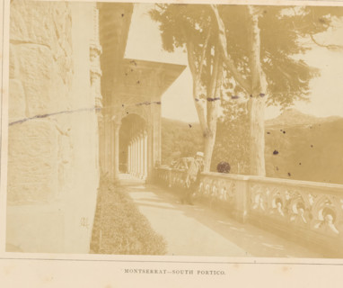 South portico of the Palácio de Monserrate near Sintra, Montserrat - South Portico, photograph,