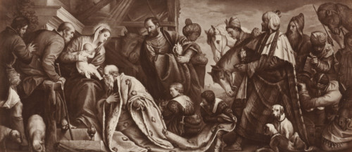Photo reproduction of the painting The Adoration of the Magi by Paolo Veronese, P. Veronese: Die