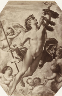 A. Carracci: Der Genius des Ruhmes, Photo reproduction of the painting The genius of fame by