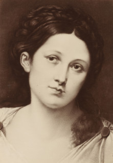 A. Varotari: Study Head, Photographic reproduction of a painting of a portrait study by Padovanino,