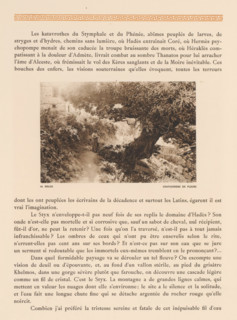 Woman near a chestnut tree in Greece, Solos, chataigniers en fleurs, page, photomechanical print,