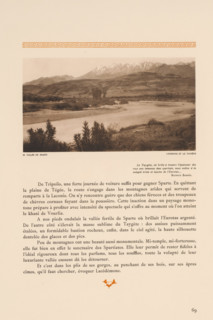 Vallée de Sparte, l'Eurotas et le Taygète, View over the Eurotas, in the distance the Taigetos,