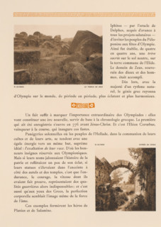 Olympie, entrée du stade, Entrée of Olympia, page, photomechanical print, number: '78.',