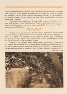 View of the Pinios in the Tempedal, Tempé, le Penée sous les platanes, page, photomechanical print,