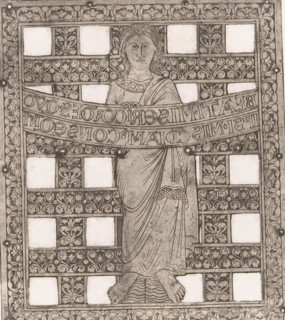 Part of the crown of Charlemagne, Facsimile of the plates of the crown of Charlemagne, print,