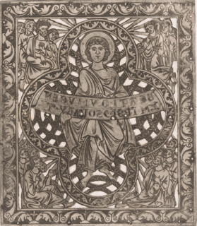 Part of the crown of Charlemagne, Facsimile of the plates of the crown of Charlemagne, print,