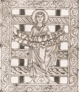 Part of the crown of Charlemagne, Facsimile of the plates of the crown of Charlemagne, print,