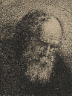 Portrait of an unknown old man with spectacles, print, printmaker: Willem Linnig (II), after design