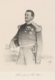 Portrait of Charles Bernhard, Duke of Saxe-Weimar-Eisenach, print, Signature in facsimile.,