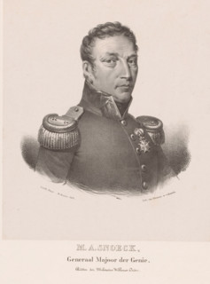 Portrait of Matthias Adriaan Snoeck, print, The sitter wears a military uniform with epaulets and a