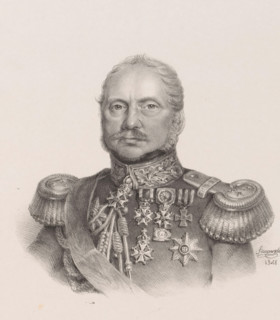 Portrait of Frederik Carel List, print, printmaker: Christian Heinrich Gottlieb Steuerwald,
