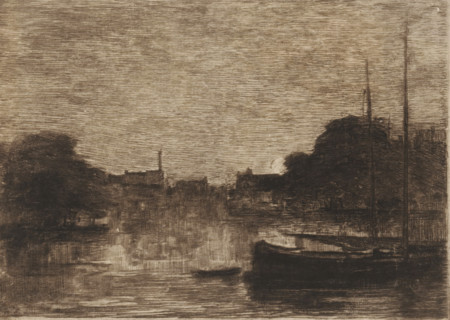 Harbour in Dordrecht by moonlight, Dordrecht (original title), Sketches in Holland (original series