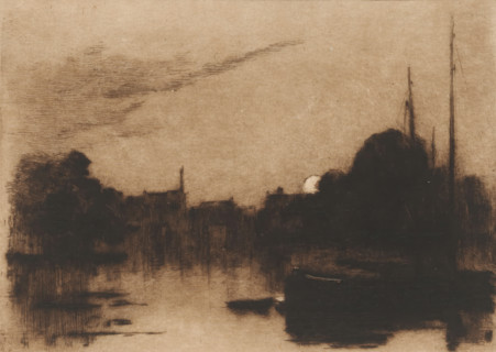 Dordrecht (original title), Harbour in Dordrecht by moonlight, Sketches in Holland (original series
