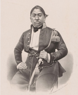 Portrait of an unknown officer from the Dutch East Indies, Portrait of an unknown Indonesian