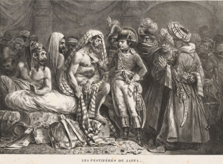 Les pestiférés de Jaffa, Napoleon visits the sick in the plague house in Jaffa, Histoire de