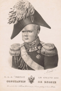 SAJ mons.gr le grand duc Constantin de Russie, Portrait of Constantine Pavlovich of Russia, print,