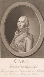 Portrait of Karl von Hessen-Kassel, print, printmaker: Leonhard Schlemmer, after drawing by Goos,