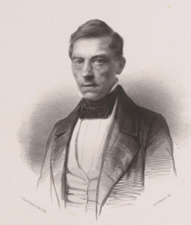 Portrait of pharmacist HCM Eikendal, print, inscription: 'Hendrik Cornelis Mari Eikendal, born. in