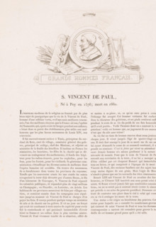 Portrait of Vincentius a Paulo, S. Vincent de Paul, Gallery of medals with French greats, Galerie