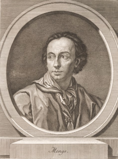 Portrait of Anton Raphael Mengs, print, printmaker: Johann Heinrich Lips, 1779, paper, etching,