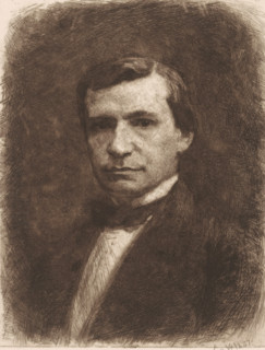 Busken Huet (original title on object), print, Portrait of Conrad Busken Huet., printmaker: Jan