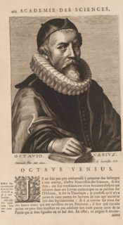 Portrait of Otto van Veen, Octavio Vaenius, print, book illustration, printmaker: Nicolas de