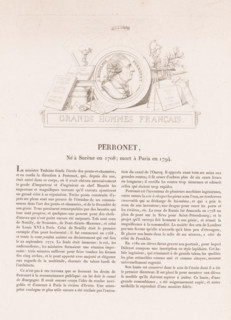 Perronet, Portrait of Jean-Rodolphe Perronet, Galerie métallique des grands hommes français,